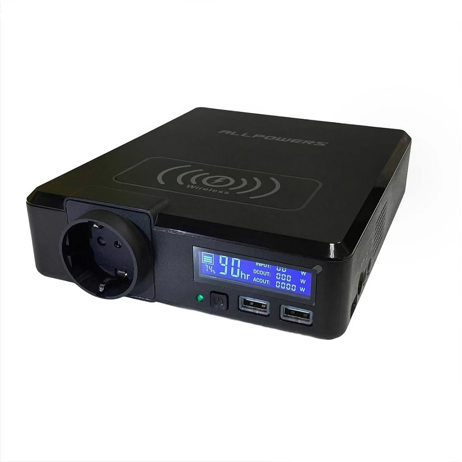 Зарядна станція AllPowers 200W портативна УМБ, PowerBank з однією розеткою 220V, 154Wh/41600mAh