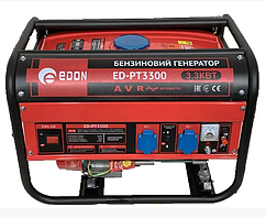 Бензиновий генератор ГАЗ БЕНЗИН Edon ED-PT3300 3.3 кВт із мідною обмоткою Олія Редуктор Комплект