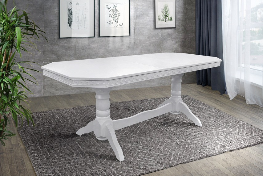 Стіл обідній Буковель 160-200 см (білий), фото 1