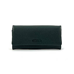 Шкіряний жіночий гаманець на магніті Karya 1159-030 зелений