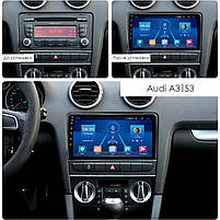 Штатна магнітола Lesko для Audi A3 II (8P) Рестайлінг 2 2008-2013 екран 9" 2/32Gb/ 4G/ Wi-Fi Premium GPS 10 шт., фото 3
