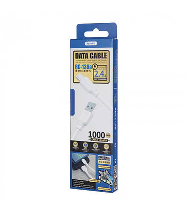Кабель Remax Suji Series USB to Type-C White (RC-138A), фото 2