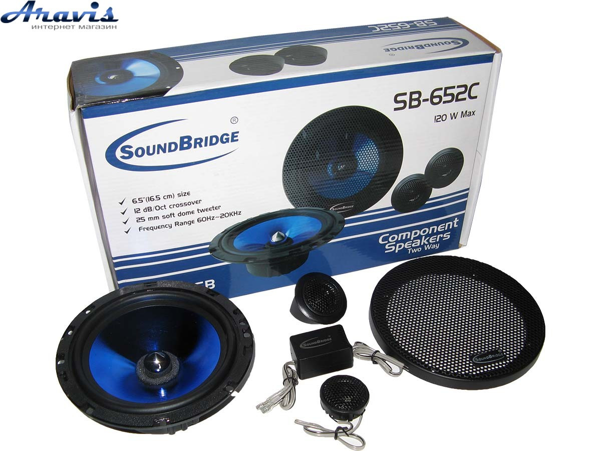 Динаміки в машину 16 см Sound Bridge SB-652C компонентні