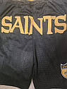 Чорні шорти команда Нью-О́рлінс Сейнтс New Orleans Saints NFL, фото 6