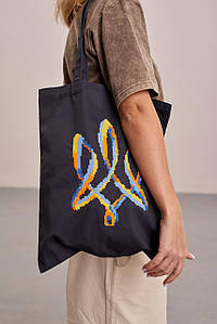 Еко сумка "Тризуб" графіт