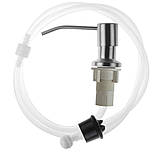 Дозатор диспенсер для рідкого мила та миючих засобів вбудовується в мийку/врізний Трубка 1м Нержавіюча сталь, фото 2