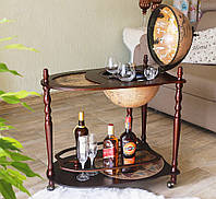 Глобус бар со столиком "Зодиак" цвет кремовый сфера 33 см