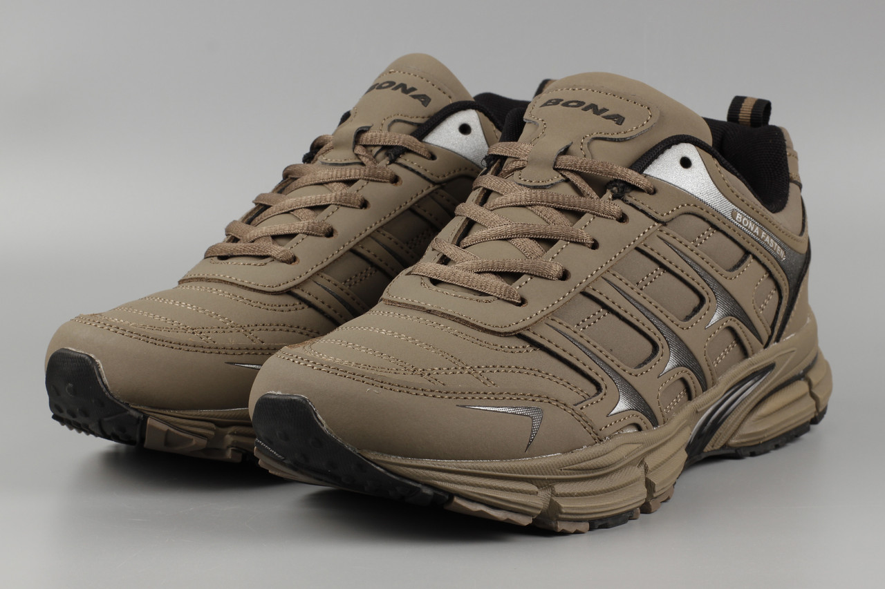 Кросівки чоловічі хакі Bona 897T Бона Розміри 41 42 44 45