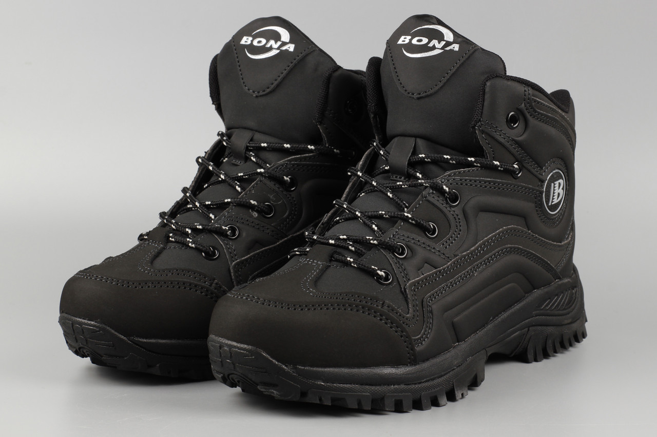 Черевики унісекс чорні Bona 903D-2-6 Бона жіночі Розміри 36 38, фото 1