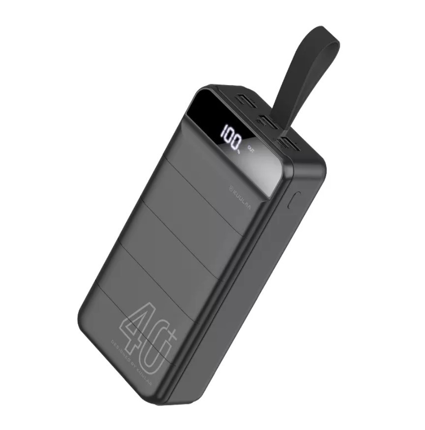 Портативна мобільна батарея підвищеної ємності Ferro PD-40 Fast charging 40000 mAh, фото 1
