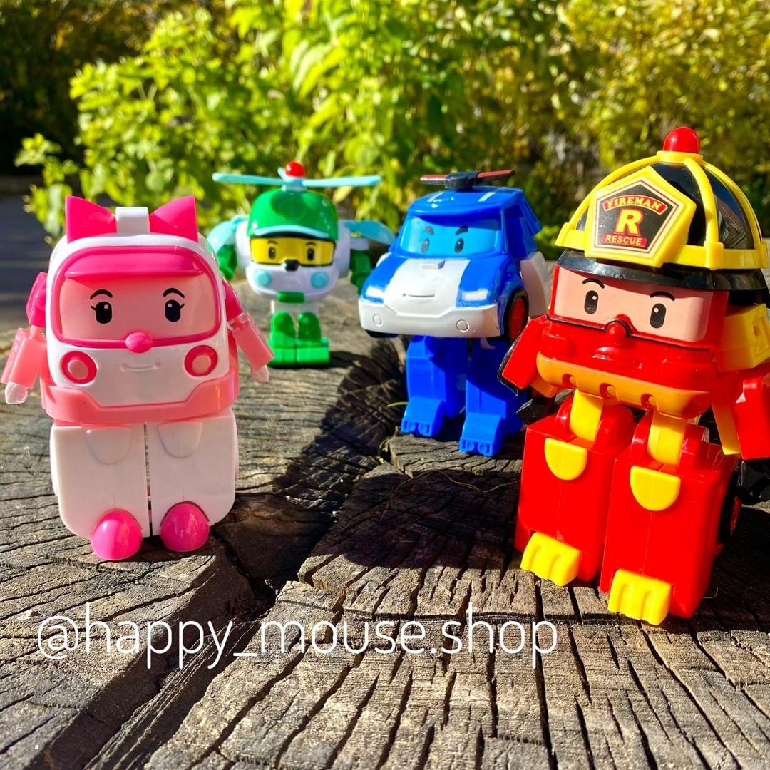 РОБОТЫ-ТРАНСФОРМЕРЫ - Друзья спасатели / робокар поли, эмбер, рой, хели ...