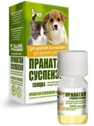 Пранатан для цуценят і кошенят солодка суспензія проти гельмінтів, 5 мл