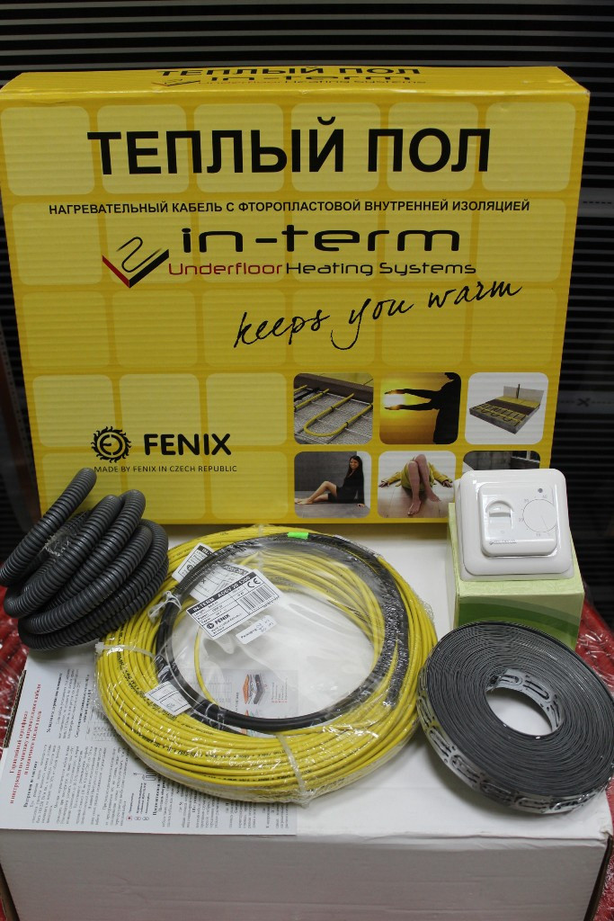 1,8 м2 Теплый пол электрический Fenix IN-THERM 270 Вт тонкий нагревательный кабель под плитку - фото 3 - id-p65873672