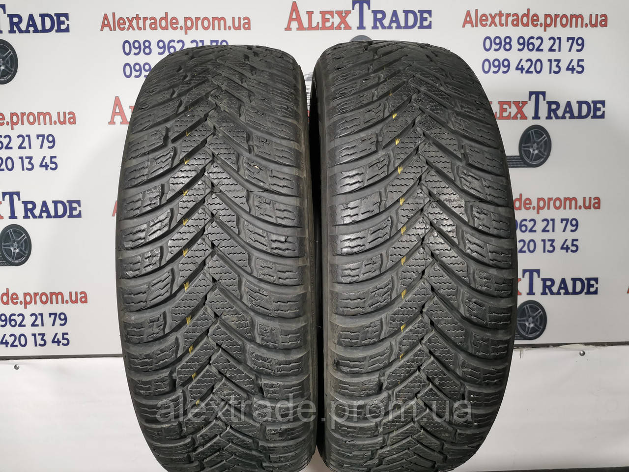 2шт. 185/60 R15 Nokian Weatherproof, зимние шины бу