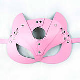 Сексуальна маска кішки - Рожевий- Садо-мазо, фото 3