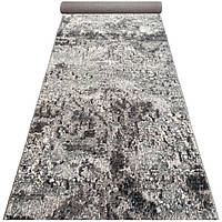 250 см покриття на підлогу сірого кольору, сучасна, однотонна абстракція,LEVADO 03889A L.GREY/D.GREY