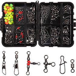 Набір рибальського оснащення, 140 шт у кейсі, MHZ