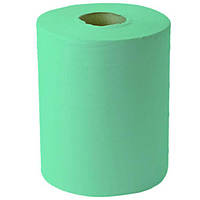 Папір протиральний у рулоні на гільзі Еко+, колір зелений, 250 м, суцільне тиснення