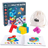 Развивающая детская головоломка Строительные кубики блоки для развития ребенка