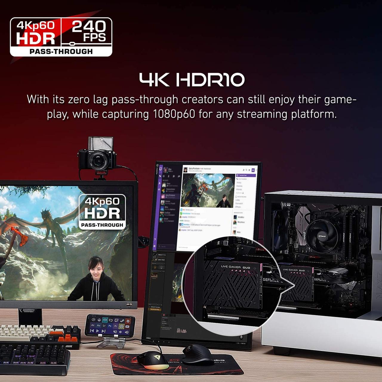 Купить AVerMedia Карта захвата видео Live Gamer Duo GC570D Black, цена ...