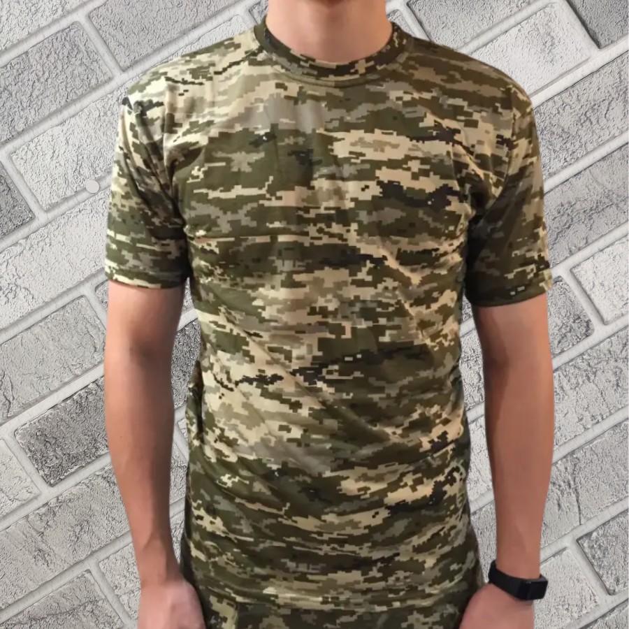 Футболка чоловіча тактична піксель ростовка р.М-ХХL бавовна 30035620, фото 1