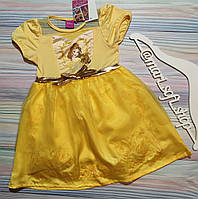 Детское желтое нарядное платье Disney р. 4 года