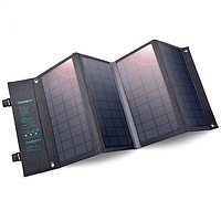 Зарядна сонячна станція, портативна сонячна панель Choetech Sun Charging Station 36W, Black