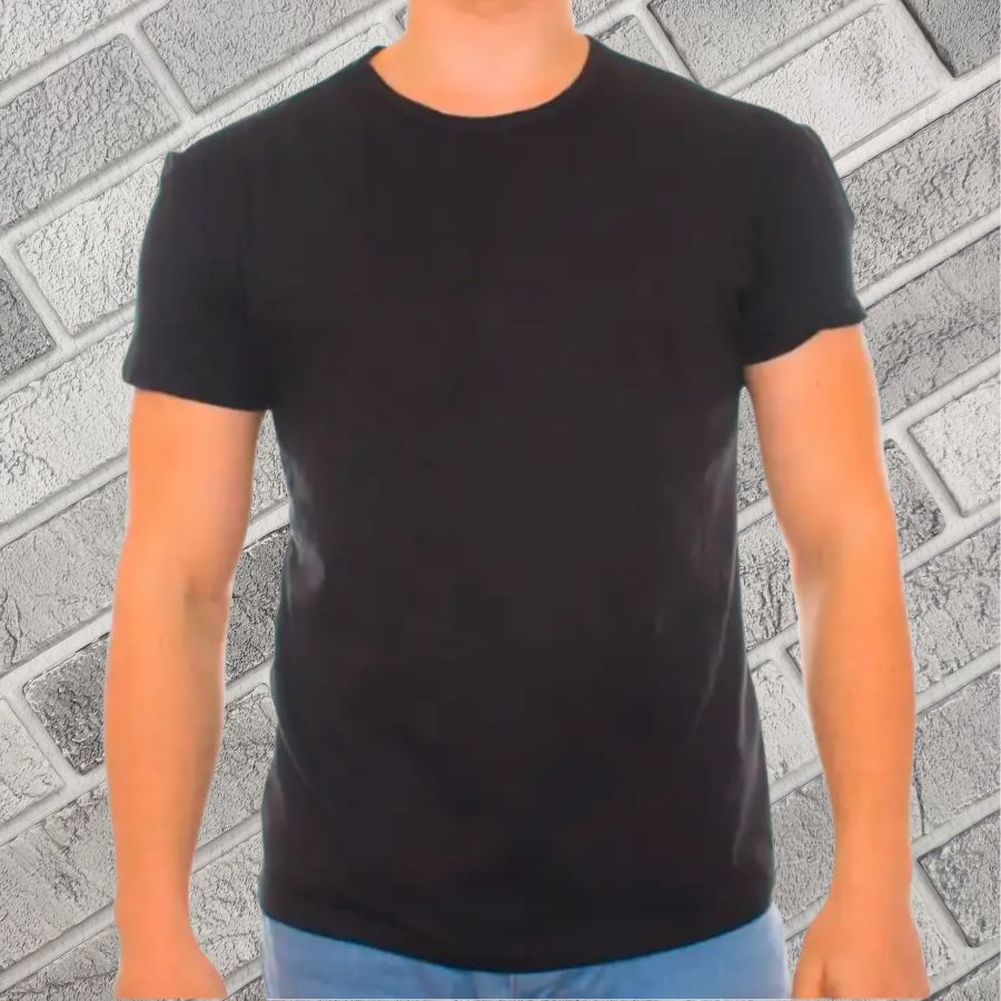 Футболка чоловіча р.48 чорна BONO (Арт: 950154) бавовна 30034072, фото 1