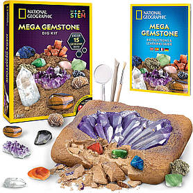 Науковий STEM набір Геологічні розкопки Камені кристали (15 каменів) від NATIONAL GEOGRAPHIC