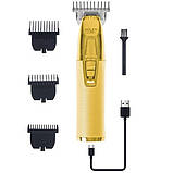 Тример для бороди та стрижки волосся Adler AD 2836g золотистий (SHiz13815), фото 3