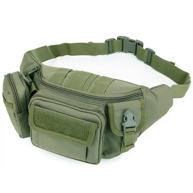 Сумка на пояс бананка тактична D06 олива (SH017610), фото 1