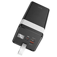 УМБ Powerbank Hoco J86A 22.5W 50000mAh (с быстрой зарядкой и фонариком) черный