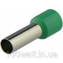Наконечник — гільза трубчастий ізольований Е 4-9мм зелений GAV 342, фото 1