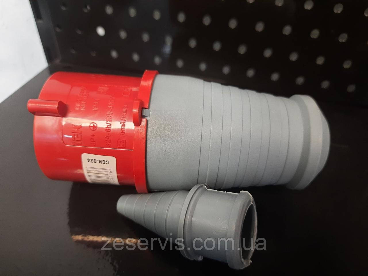 Вилка ССІ-024 переносна 3P+PE 32 А 380 В IP44, IEK