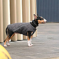 Жилет для собаки E.Vest L / довжина спини: 38-43см, обхват грудей: 47-58 см / сірий / Pet Fashion