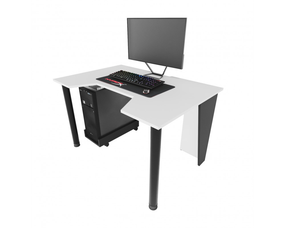Геймерський ігровий стіл ZEUS™ GAMER-1біло- чорний