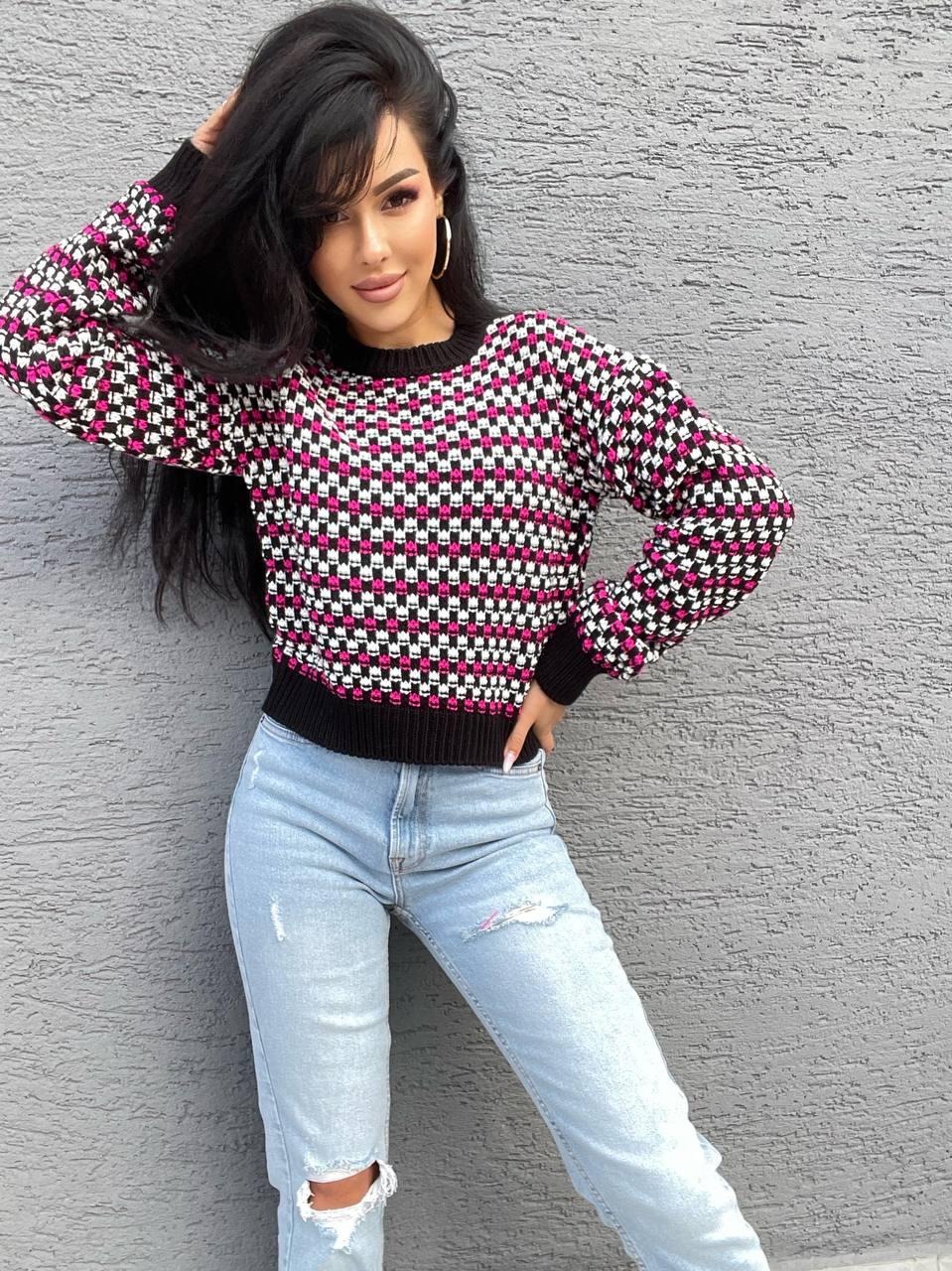 Стильний теплий жіночий  светр модні кольори Ssmk1132