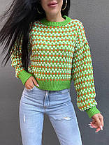 Стильний теплий жіночий светр модні кольори Ssmk1132, фото 3