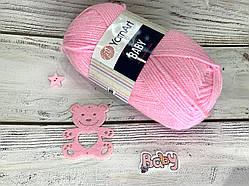 Пряжа для в'язання YarnArt baby. 50 г. 150 м. Колір — 217 рожевий. Акрил