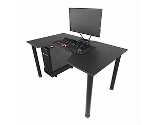 Геймерський ігровий стіл ZEUS™ GAMER-3 чорний, фото 1