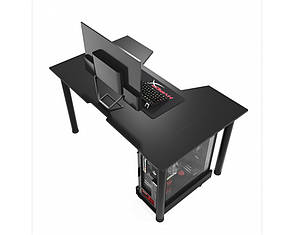 Геймерський ігровий стіл ZEUS™ GAMER-3 чорний, фото 3