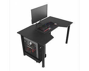 Геймерський ігровий стіл ZEUS™ GAMER-3 чорний, фото 4
