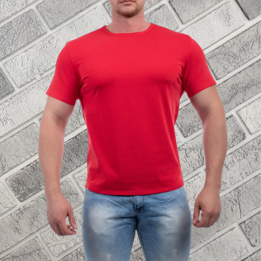 Футболка чоловіча р.50 червона BONO (Арт.950122) бавовна 30035694, фото 1