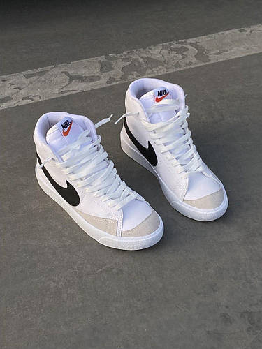 Купить Nike Blazer Mid 77 Vintage White Black Унисекс Кеды Найк Блейзер ...