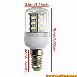 Енергозберігаюча світлодіодна лампа  E14 24 LED лампочка Е14, фото 3