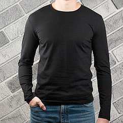 Кофта чоловіча BONO р.56 чорна з овальною горловиною 30034689