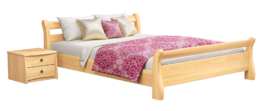Ліжко Діана Estella двоспальне 160х200 см дерев'яна