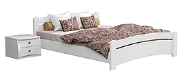 Двоспальне ліжко Estella Венеція дерев'яна 140х200 см біла