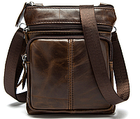 Классическая Сумка мужская Vintage кожаная 14608, Мужские сумки и барсетки с натуральной кожи через плечо юа