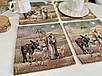 Новорічна серветка на стіл гобеленова Вифлеємська ніч 17*18 см, фото 4